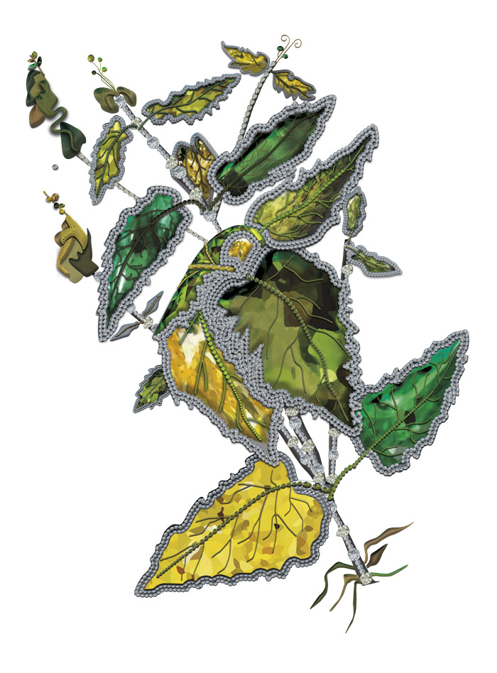 Joya Verde perteneciente a la tercera colección de Karmele Jewelry Design